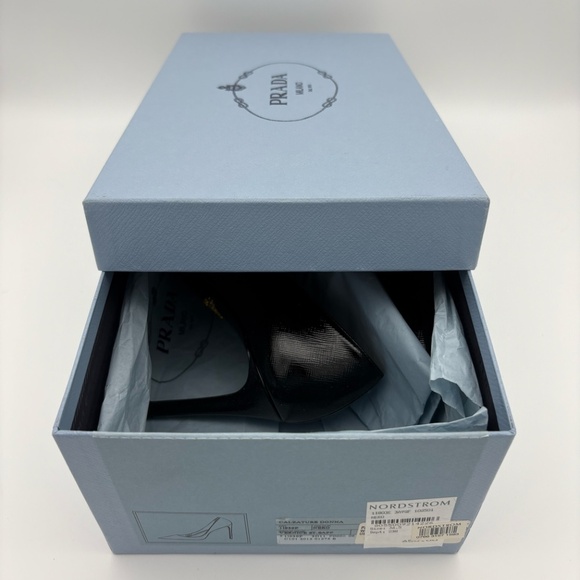 Prada Calzature Donna Vernice St. Saff Nero (Black); Size 36.5 (US 6) - Picture 2 of 11